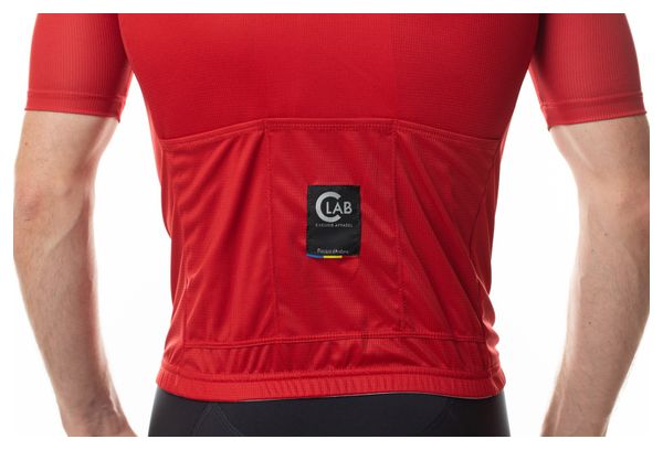 Maillot de Cyclisme Manches Courtes UNICA Rouge