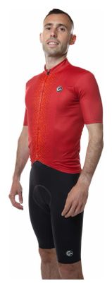 Maillot de Cyclisme Manches Courtes UNICA Rouge