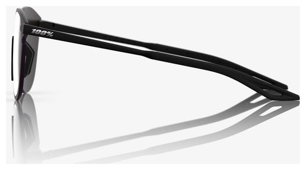 Lunettes 100% Legere Round Matte Black Silver Mirror
