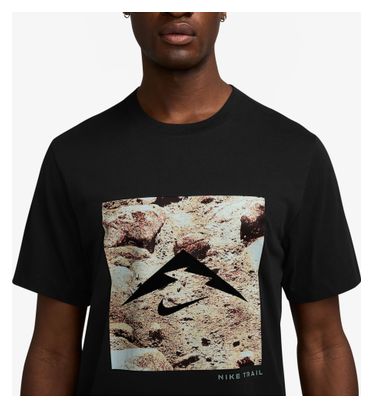 Nike Trail Energy T-shirt Zwart Heren