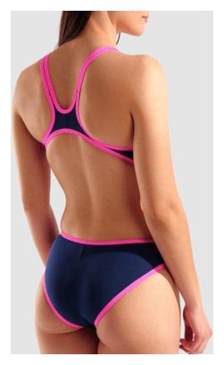 Women's Arena One Big Logo Swimsuit Blue/Pink | Alltricks.com