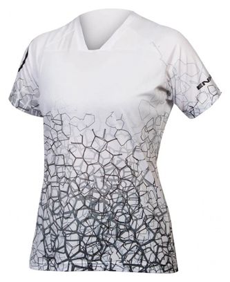 T-shirt Femme Endura SingleTrack imprimé Blanc