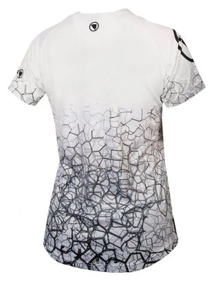 Camiseta Endura SingleTrack de mujer blanca