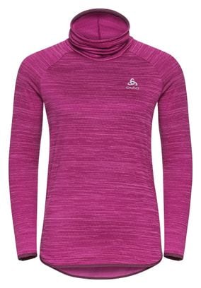 Pull Thermique Odlo Run Easy Warm Rose Femme