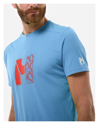 Millet Kamet Map blauw technisch T-shirt voor heren