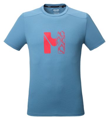 Millet Kamet Map blauw technisch T-shirt voor heren