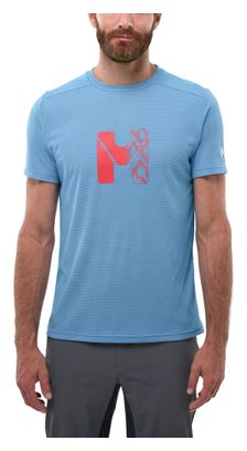 Millet Kamet Map blauw technisch T-shirt voor heren