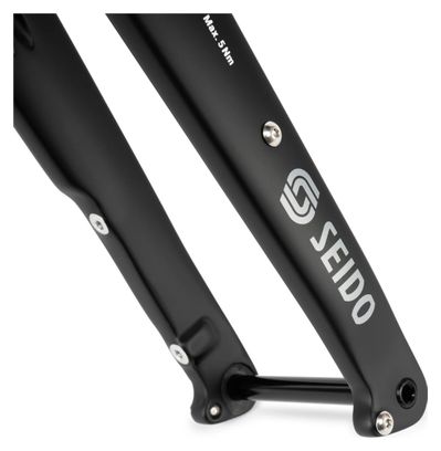 Fourche Rigide Seido RGT Carbon 700mm/27.5'' | 12x100 mm | Etrier Flat-Mount | Noir