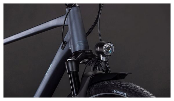 Bicicleta de trekking Cube Kathmandu EXC con cambio Shimano Cues 11S, manillar de 700 mm, color gris metalizado, 2026