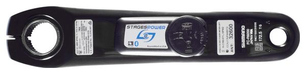 Prodotto ricondizionato - Sensore di potenza Manovella Stages Cycling Stages Power L Shimano Dura-Ace R9200 Nero
