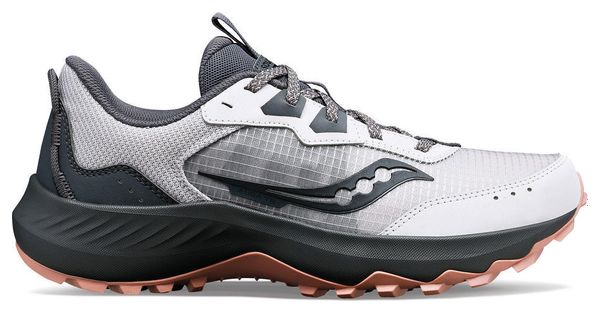 Chaussures de Trail Running Femme Saucony Aura TR Blanc Gris Rose