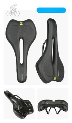 Selle vélo universelle ROCKBROS amortissante noire