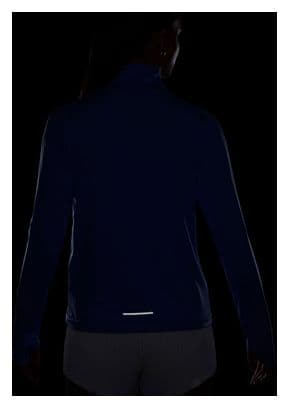 Nike Dri-Fit Swoosh Blue 1/2 Zip Top da donna