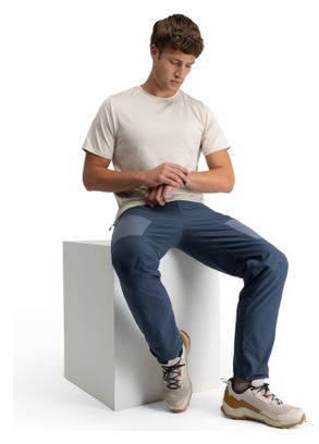 Pantalon randonnée léger homme Traverse Marine Bleu