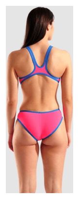 Bañador Arena One Big Logo Rosa/Azul de mujer