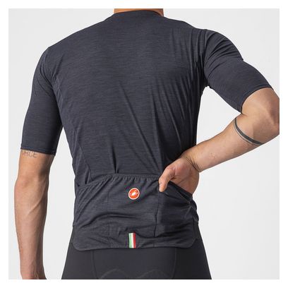 Maillot Manches Courtes Castelli Finisseur Noir