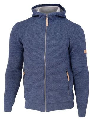 Ivanhoe cardigan Morel Hood homme pour homme en laine-Bleu denim