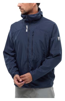 Giacca softshell Millet Parmelan Windbreaker blu da uomo