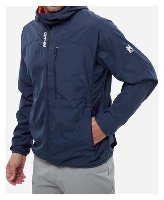 Giacca softshell Millet Parmelan Windbreaker blu da uomo