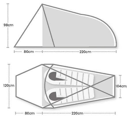 Terra Nova Trident 2 Person Tent Green