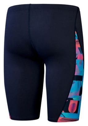 Maillot de bain Speedo Allover Digital V-Cut Jammer Bleu / Rose