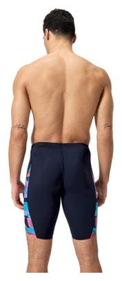 Maillot de bain Speedo Allover Digital V-Cut Jammer Bleu / Rose