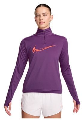 Women's 1/4 zip Nike Swoosh Violet top