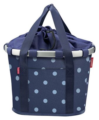 Klickfix Bike Basket Mixed Dot Bleu