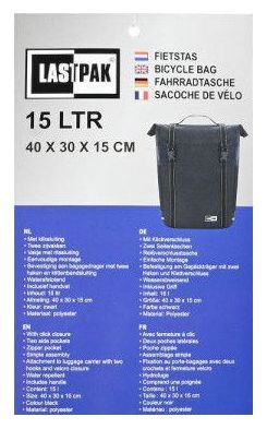 Sacoches pour vélos électriques étanches - Noir - 15L