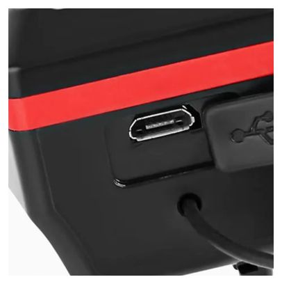 Phare Velkyne Avant Solaire USB Rechargeable 350 Lumens Klaxon 120 dB Rouge