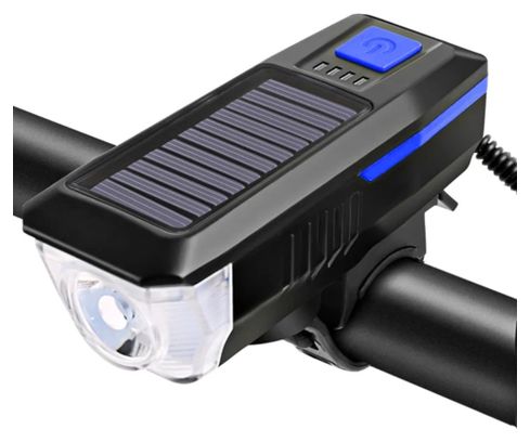 Phare Velkyne Avant Solaire USB Rechargeable 350 Lumens Klaxon 120 dB Rouge