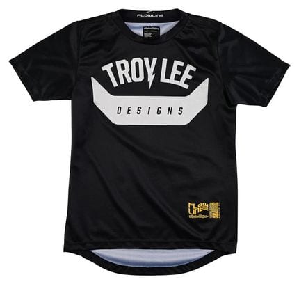 Maillot de manga corta para niños Troy Lee Designs Flowline Aircore Negro