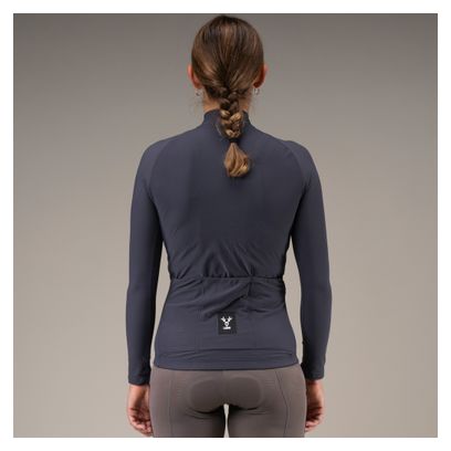 Camiseta de manga larga para mujer LeBram Off-Road de entretiempo, gris titanio