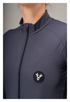 Camiseta de manga larga para mujer LeBram Off-Road de entretiempo, gris titanio