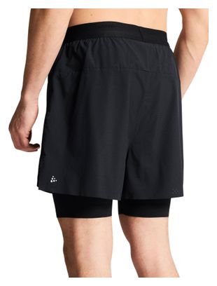 Pantalones cortos 2 en 1 Craft Hypervent Negro Hombre