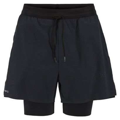 Pantalones cortos 2 en 1 Craft Hypervent Negro Hombre