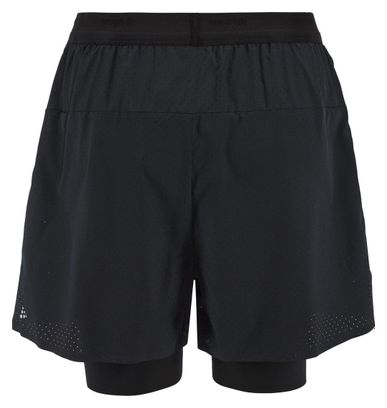 Pantalones cortos 2 en 1 Craft Hypervent Negro Hombre