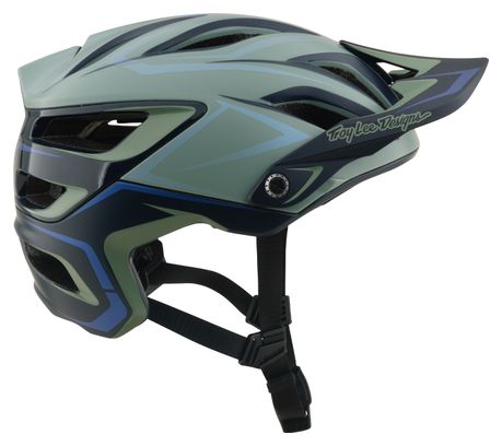 Casque VTT Troy Lee Designs A3 Mips Pin Sage Gris/Bleu
