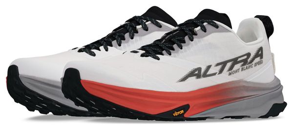 Chaussures Trail Altra Mont Blanc Speed Blanc/Rouge/Gris Homme