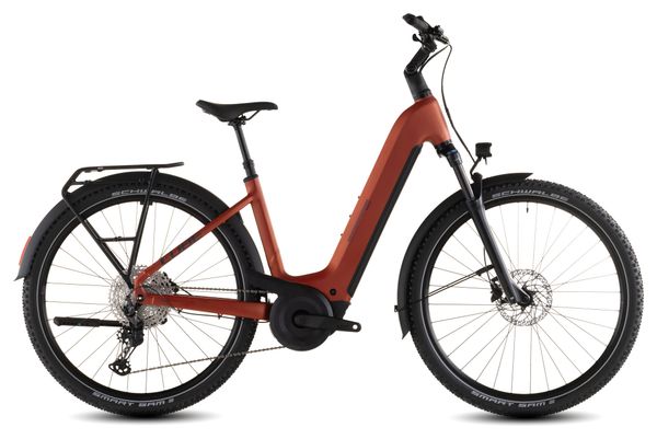 Cube Nuride Hybrid Pro 600 Easy Entry Electric Trekking Bike Shimano Deore/Deore XT 12S 600 Wh 29'' Chilli Red Orange 2026