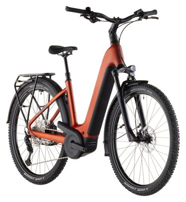 Cube Nuride Hybrid Pro 600 Easy Entry Electric Trekking Bike Shimano Deore/Deore XT 12S 600 Wh 29'' Chilli Red Orange 2026