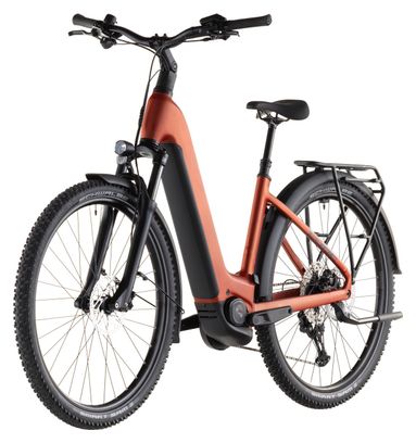 Cube Nuride Hybrid Pro 600 Easy Entry Electric Trekking Bike Shimano Deore/Deore XT 12S 600 Wh 29'' Chilli Red Orange 2026