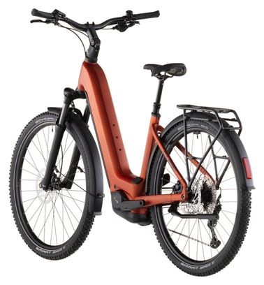 Cube Nuride Hybrid Pro 600 Easy Entry Electric Trekking Bike Shimano Deore/Deore XT 12S 600 Wh 29'' Chilli Red Orange 2026