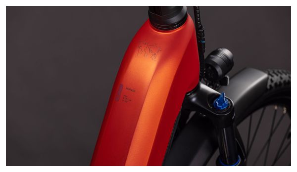 Cube Nuride Hybrid Pro 600 Easy Entry Electric Trekking Bike Shimano Deore/Deore XT 12S 600 Wh 29'' Chilli Red Orange 2026