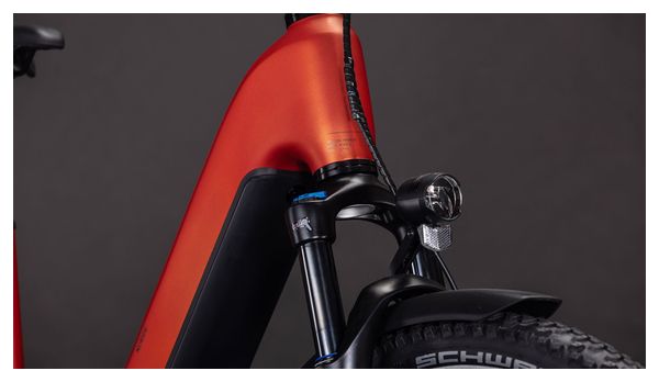 Cube Nuride Hybrid Pro 600 Easy Entry Electric Trekking Bike Shimano Deore/Deore XT 12S 600 Wh 29'' Chilli Red Orange 2026
