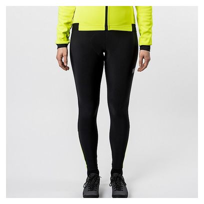 Pantaloncini da donna GORE Wear Progress Thermo neri / giallo neon