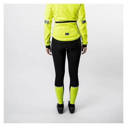 Pantaloncini da donna GORE Wear Progress Thermo neri / giallo neon