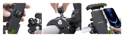 Support de téléphone pour vélo noir universel