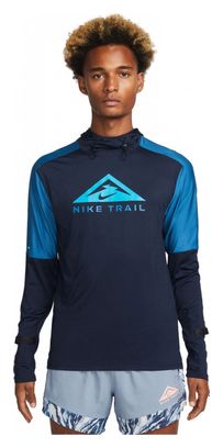 Nike Dri-Fit Trail Hoodie Blau