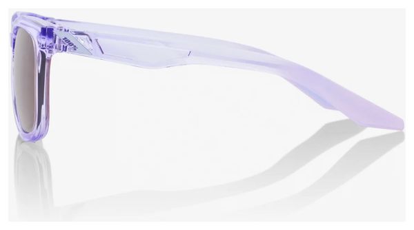 Lunettes 100% Hudson Violet - Lentilles HiPER Miroir Silver